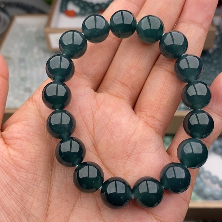 顺***运翡翠未镶嵌手链手串