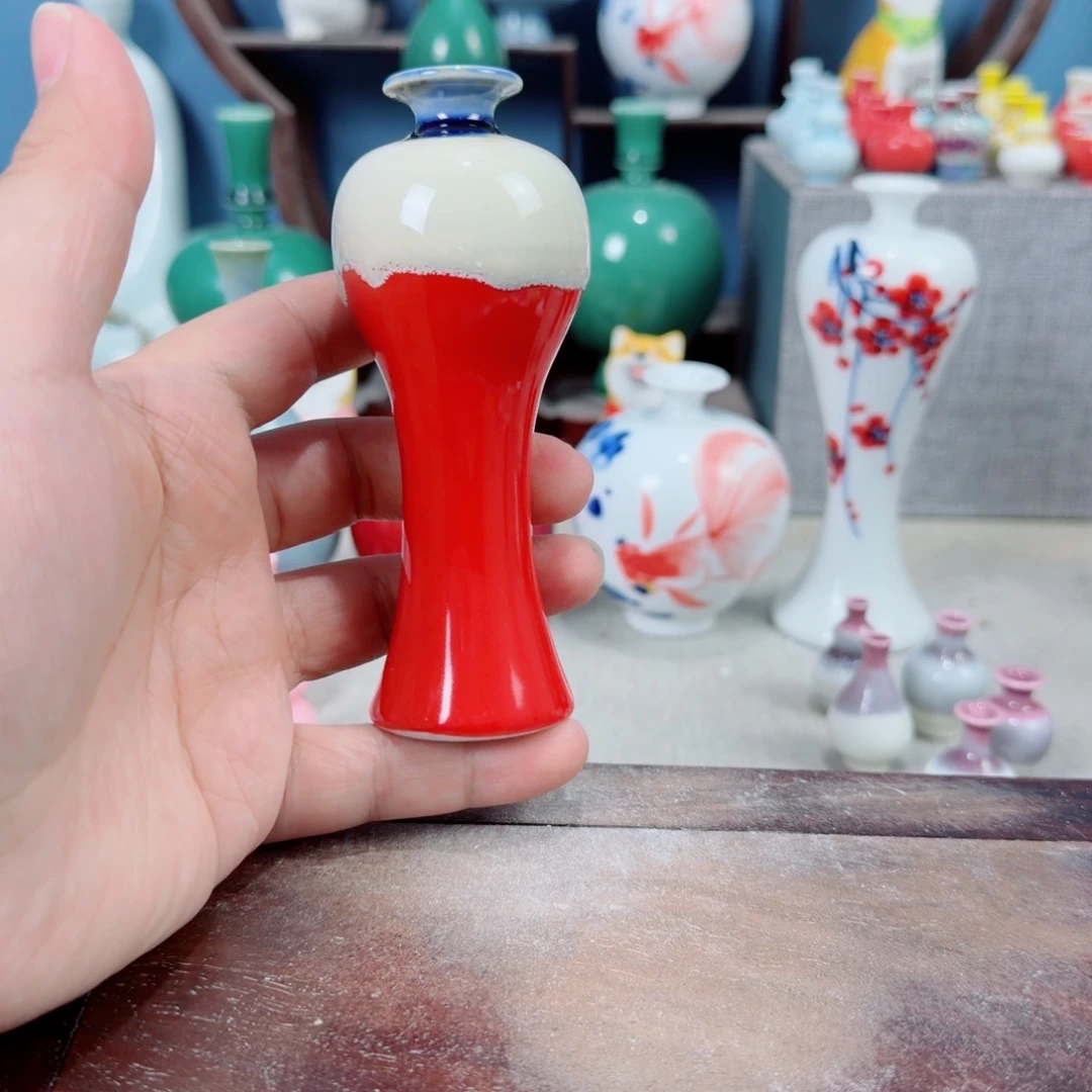 陶瓷手工小花器摆件