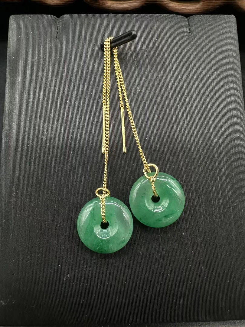 天然A货非洲翠石英质玉耳链（多样性发其一）456