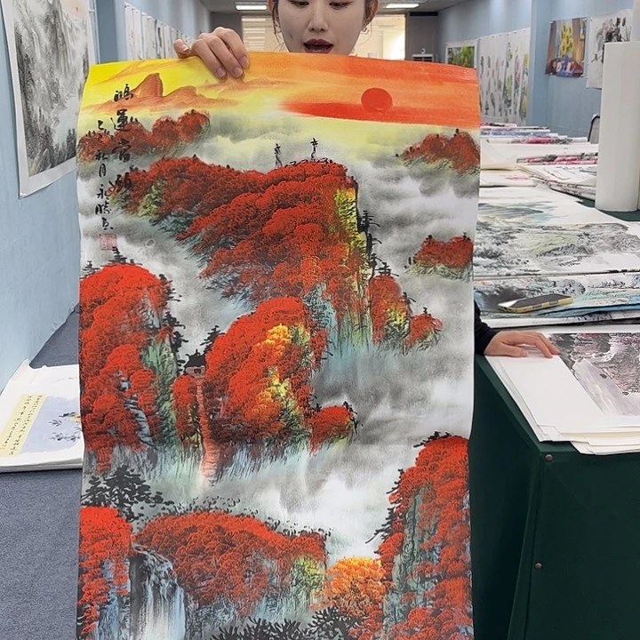 国画宣纸国画纯手绘作品