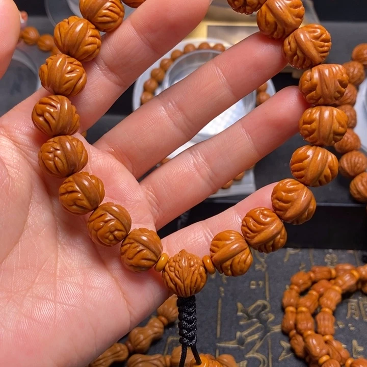 手串桃核凤羽金蟾手持14