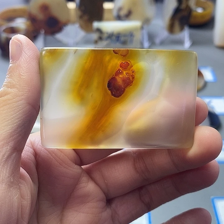 玛瑙/玉髓未镶嵌珠宝半成品119有扣