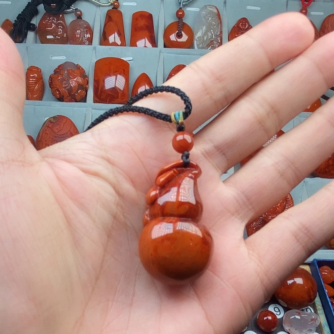南红玛瑙未镶嵌吊坠(不含链)