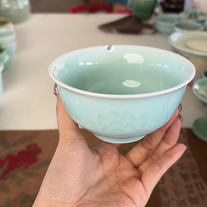 龙泉云间青瓷小米茶器