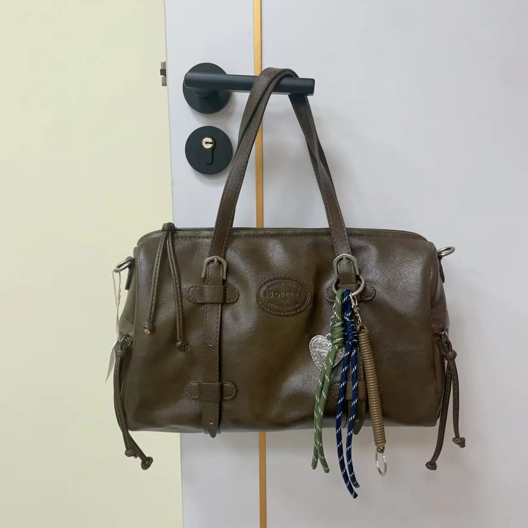 6862#苔藓绿【尺寸：长30宽13高17】潮流气质休闲百搭时尚女士单肩包