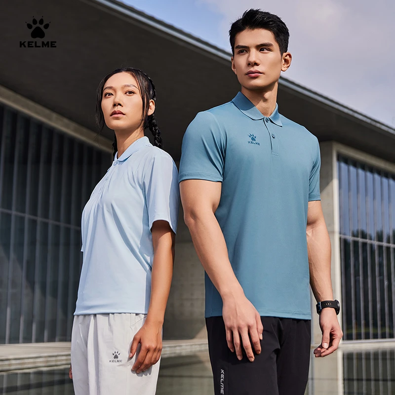 【速干POLO衫】卡尔美欧若风官方旗舰店运动男女夏季翻领透气短袖