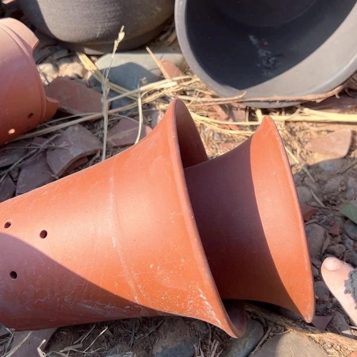 红陶紫砂兰花盆微瑕