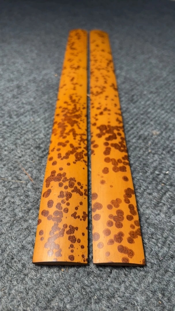 云妃扇骨料 大板料 云南红湘妃竹料竹料排口宽3.1长度37.7厘米