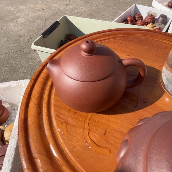 茶壶紫砂底槽青西施200cc