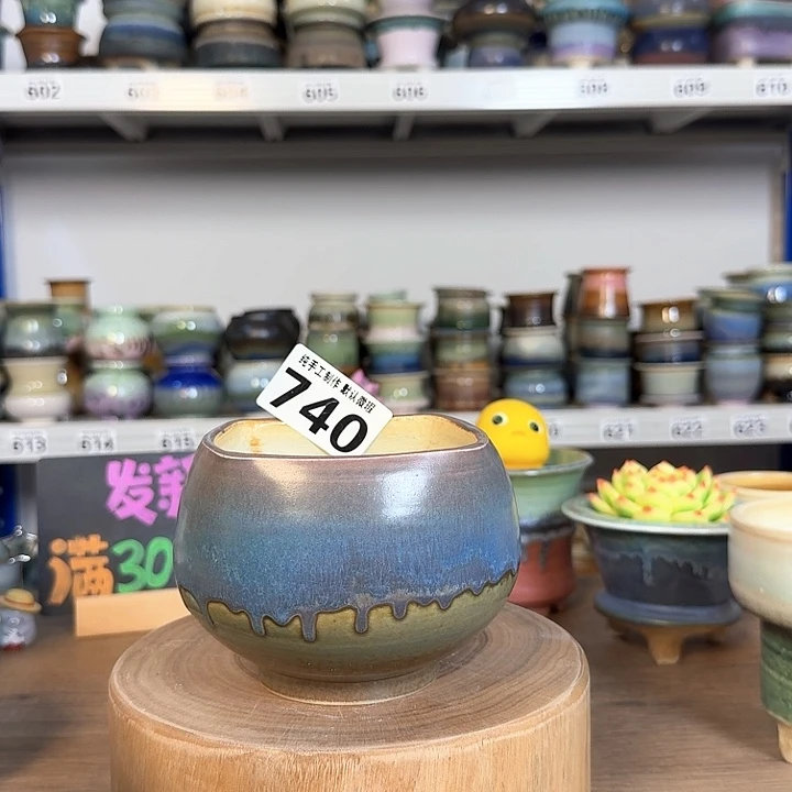 景德镇手工陶瓷盆 口10