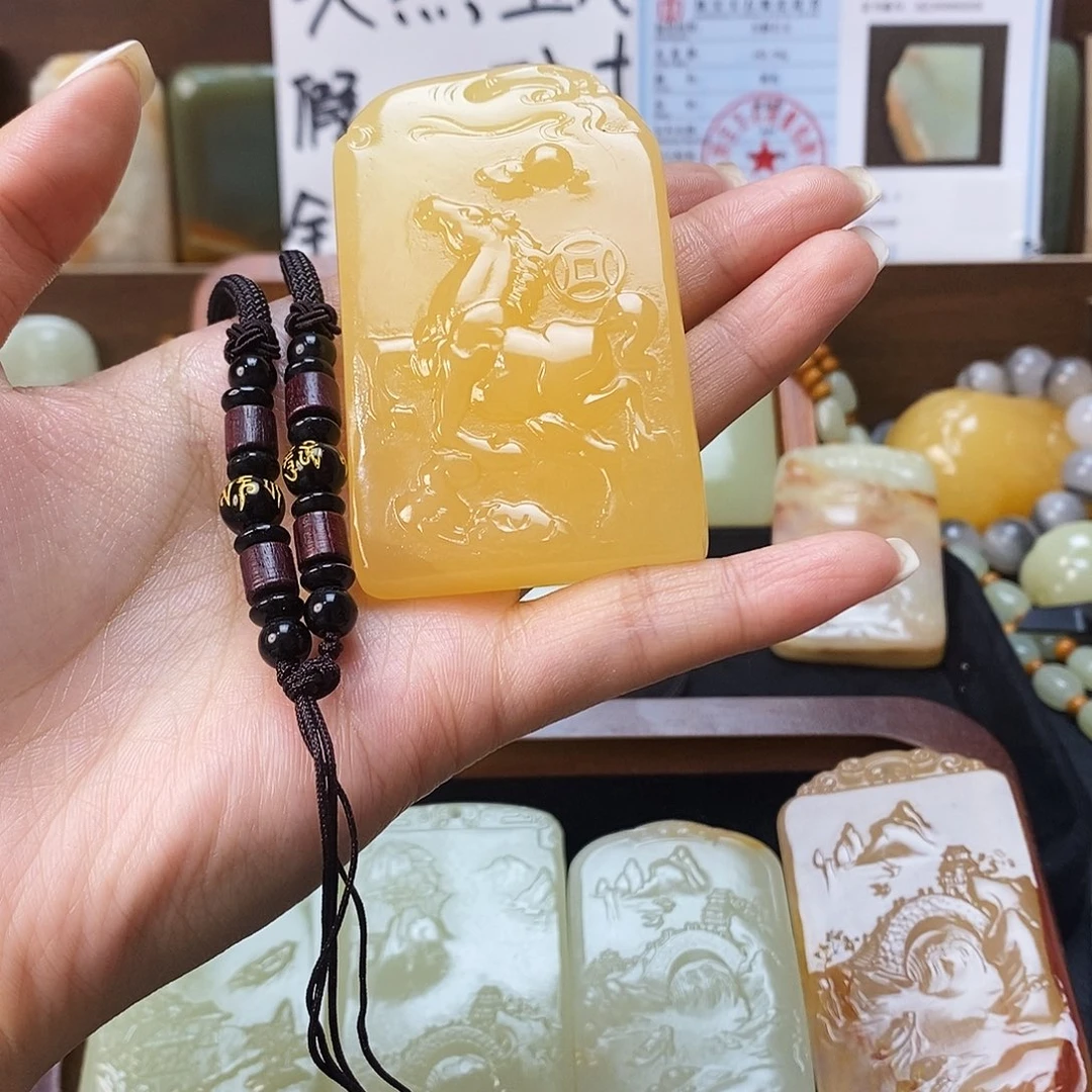 新疆昆仑山料方解石玉10