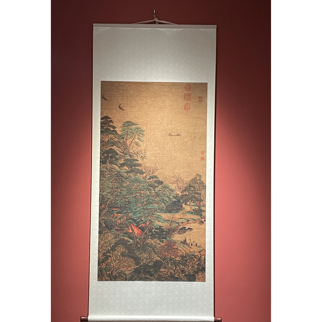 扶摇 《江帆楼阁》 复刻古画 玄关·家庭·装饰画·高清微喷170*70