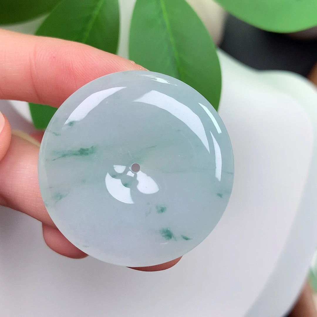 颈饰未镶嵌翡翠平安扣 35.8-5.9，