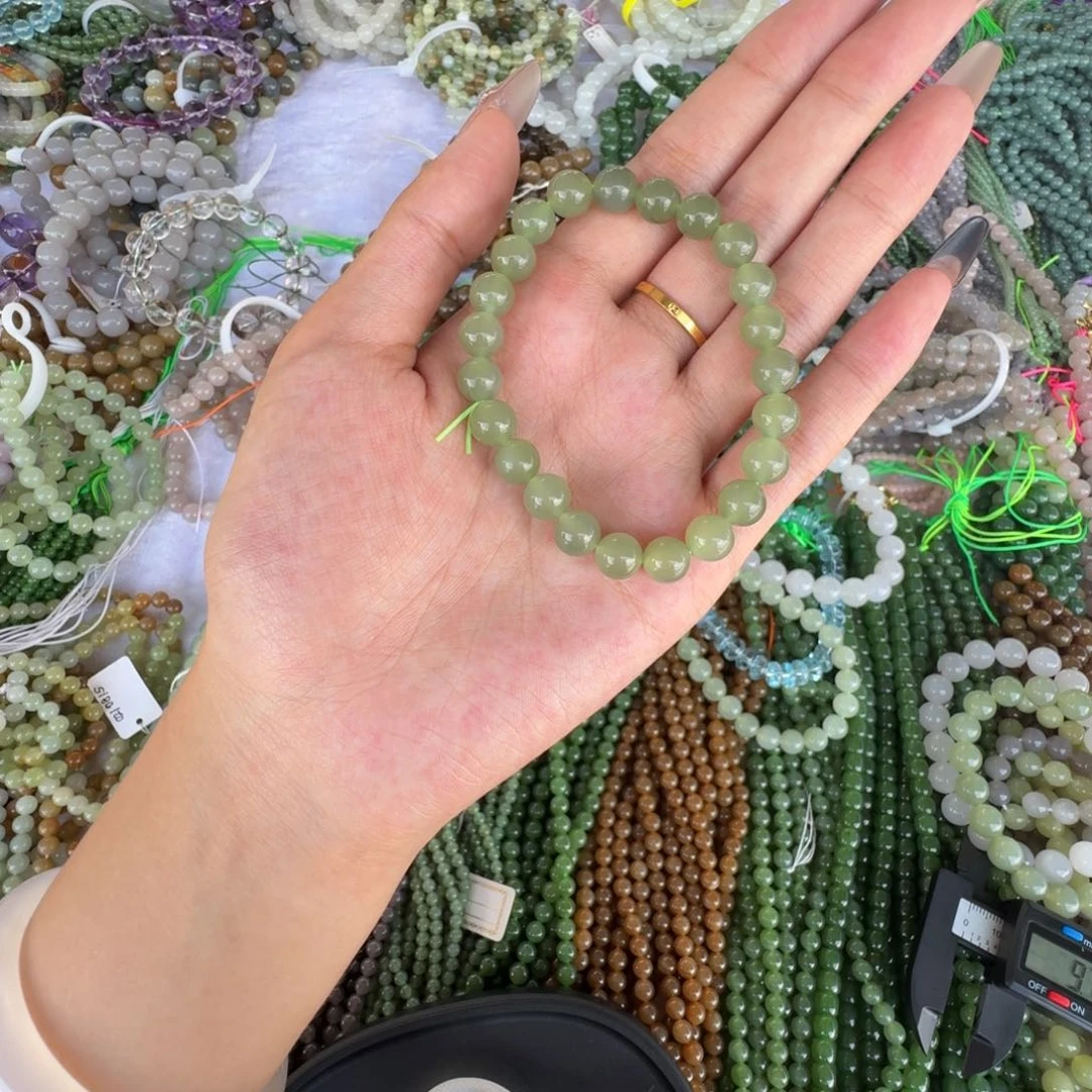 ****鱼黄晶手镯银S925镶嵌水晶