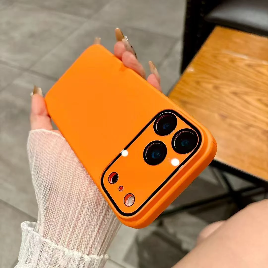 【一体护镜亲肤壳】适用于苹果17-11带护镜膜15亲肤磨砂14PC不发黄