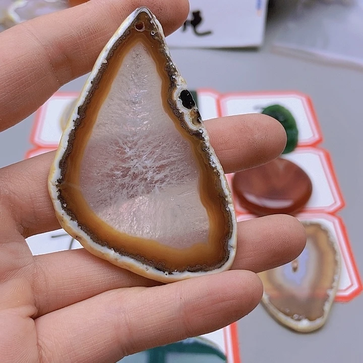 【闪购商品】玛瑙/玉髓珠宝半成品未镶嵌岷*