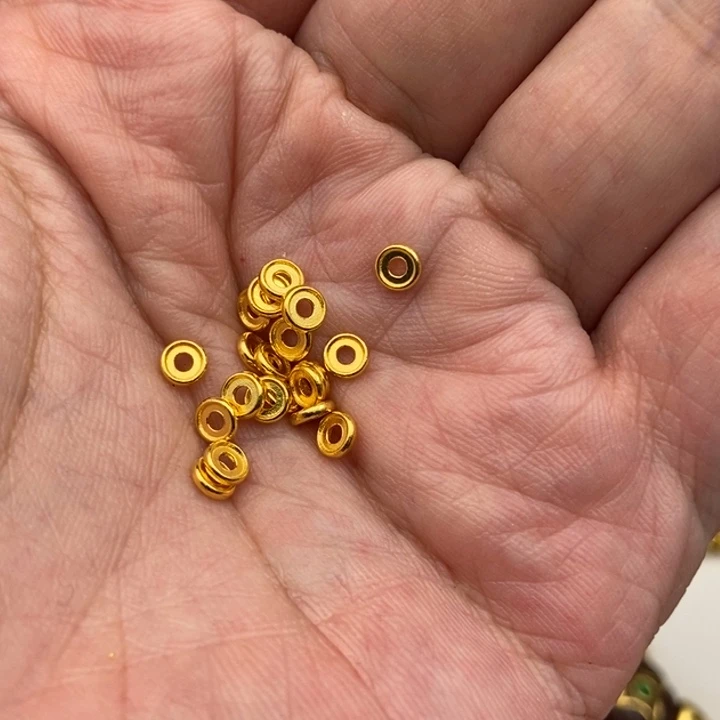 尚***列足银玻璃车轮隔片4mm20片