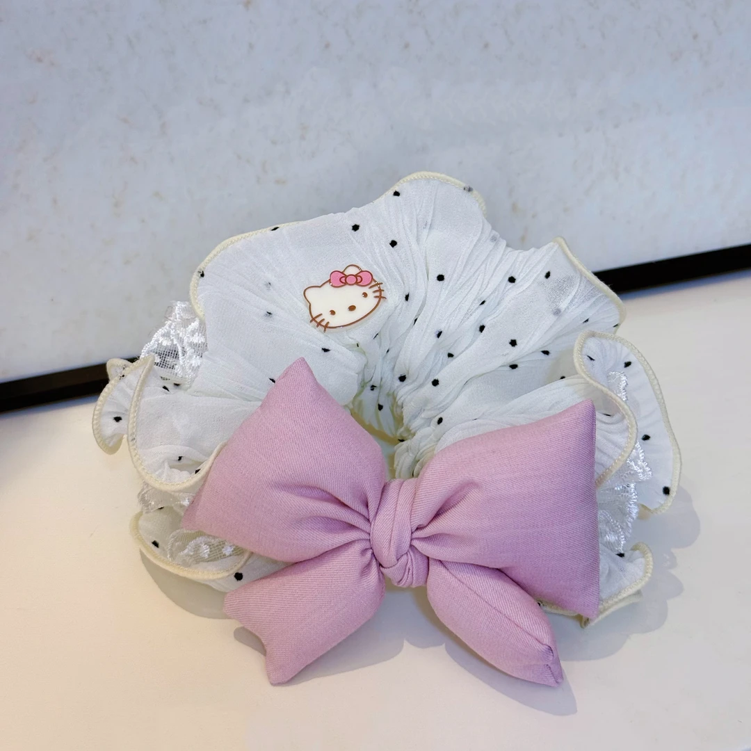 24227波点粉色KT发圈