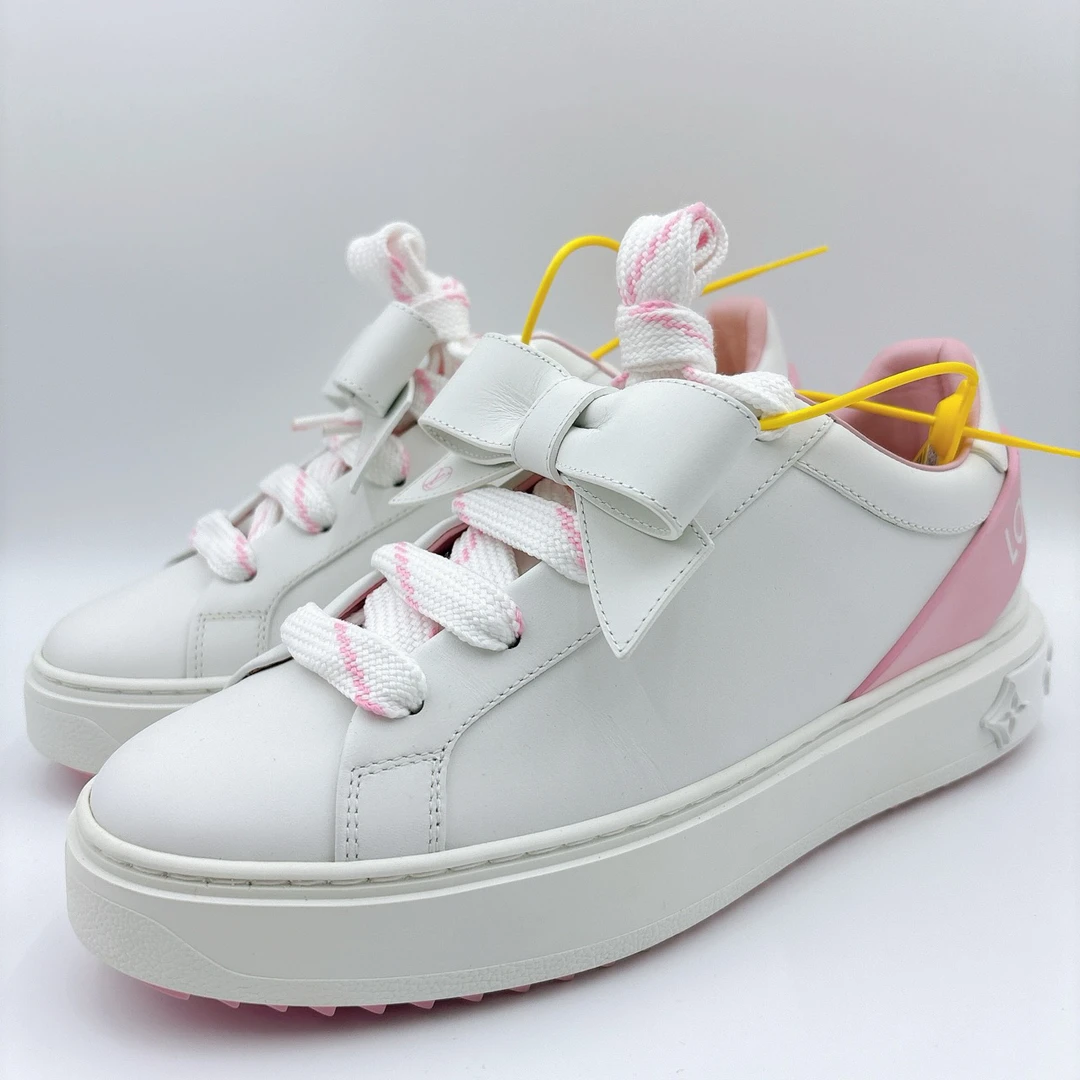 95新 LouisVuitton/路易威登 37.5码/蝴蝶结timeout板鞋/BM00094