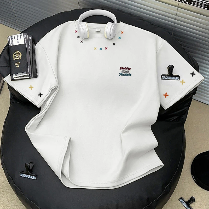 DEKKRY100%纯棉美式潮牌创意图案印花短袖T恤女夏季百搭休闲上衣