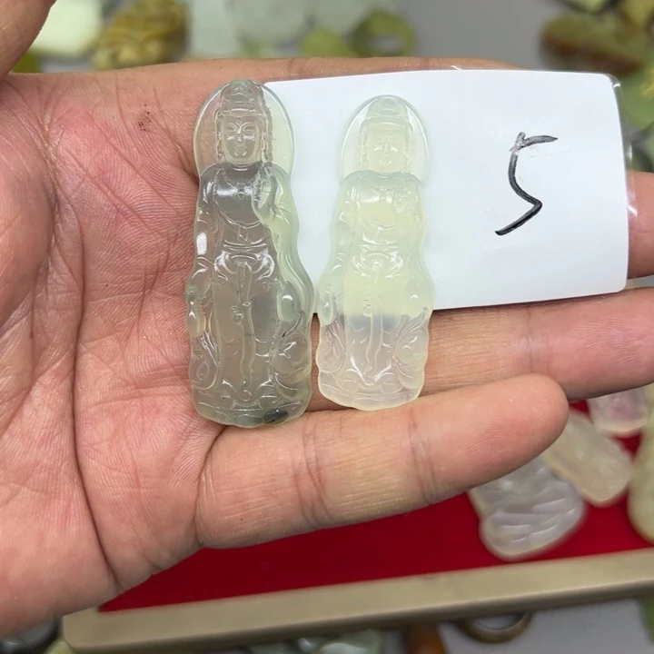 岫玉吊坠(不含链)未镶嵌道****堂