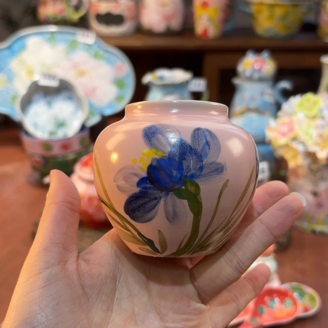 景德镇手绘高温釉下彩陶瓷茶具