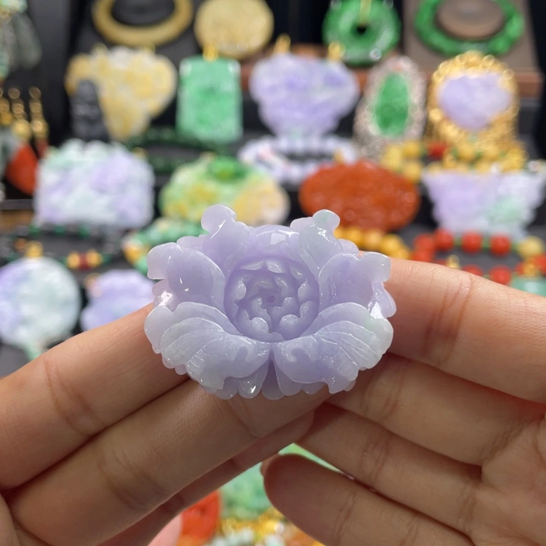 翡翠未镶嵌颈饰代编织