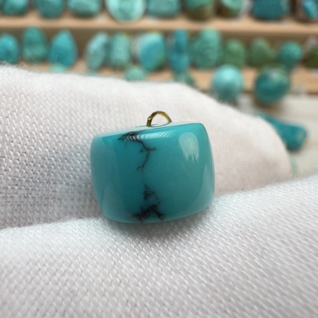 绿松石未镶嵌配饰10.1*7