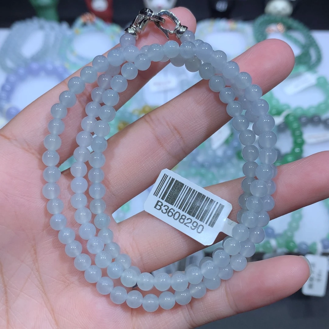 未镶嵌手串翡翠天然