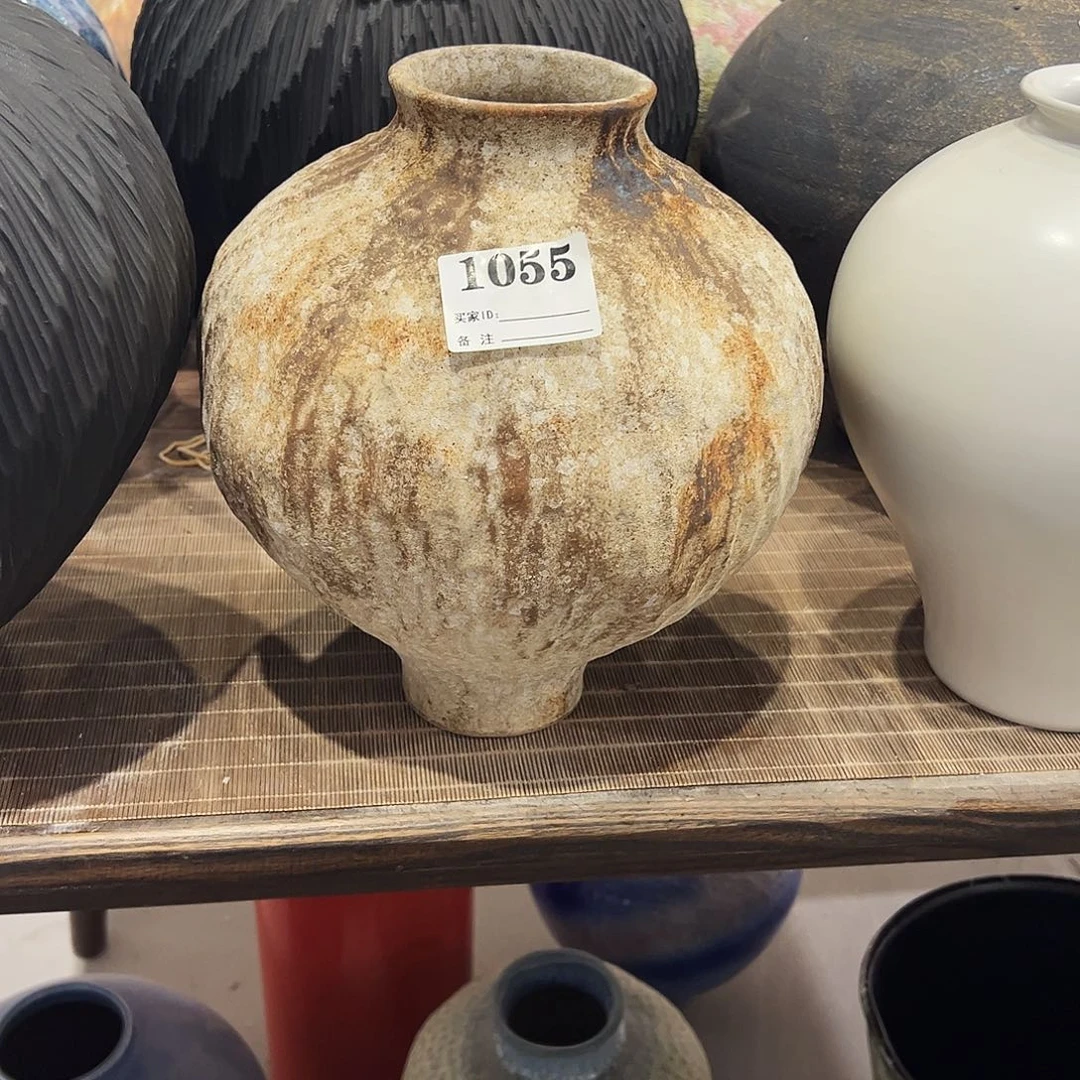 瓶1055高27口7陶瓷花瓶无孔