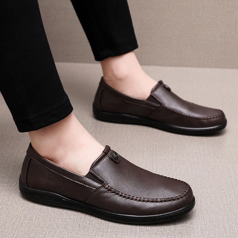 春新款老北京布鞋男单鞋软底防滑休闲鞋轻便宽松透气超软爸爸鞋