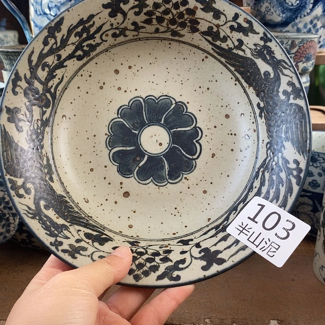 陶手工手绘青花高温陶瓷