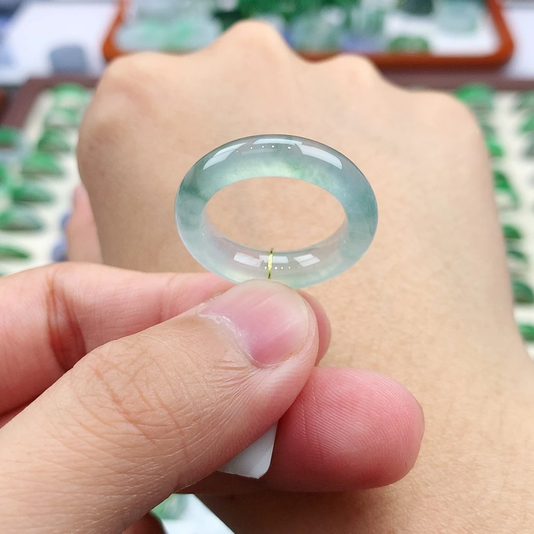 未镶嵌戒指翡翠13-14号