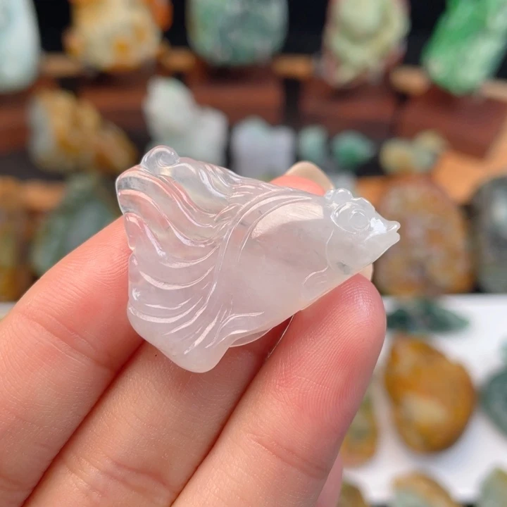 定制翡翠未镶嵌翡翠 年年有余