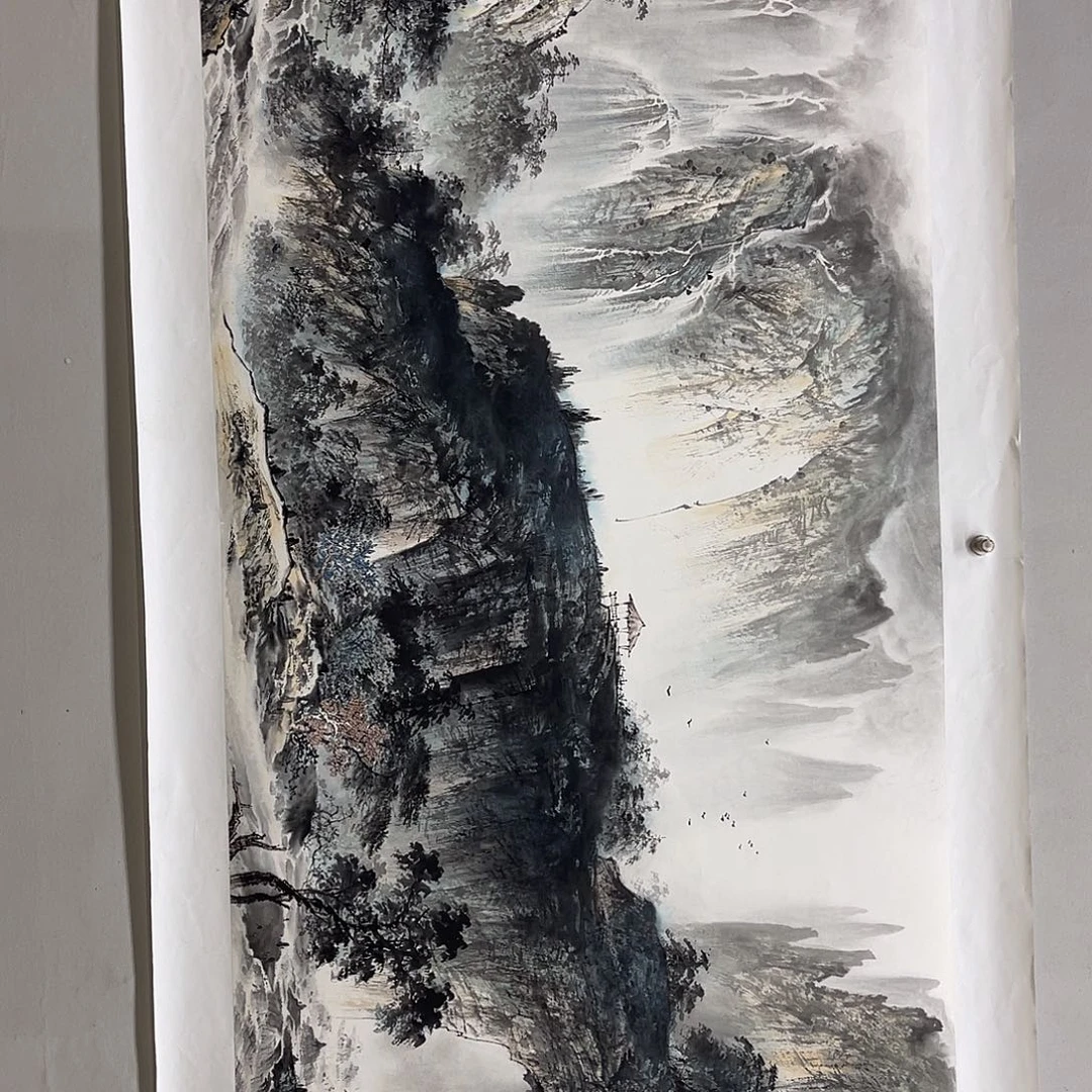 国画黎俸禄140/70水墨山水