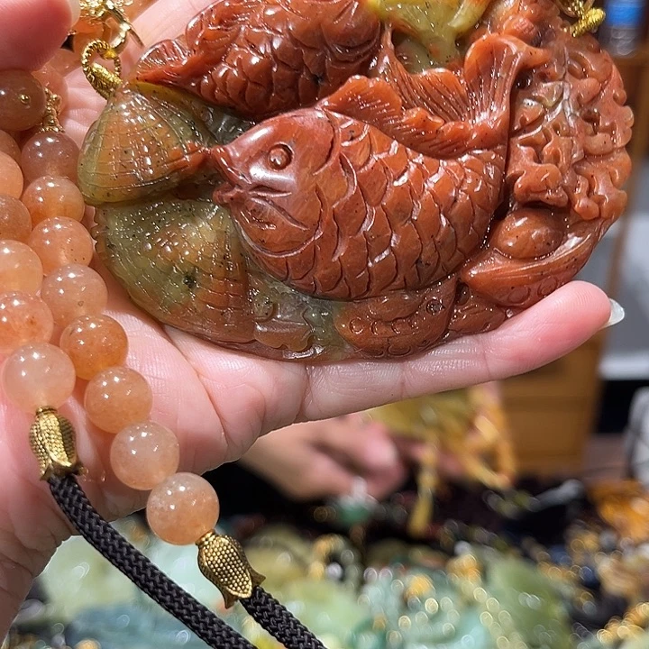 未镶嵌岫玉毛衣链