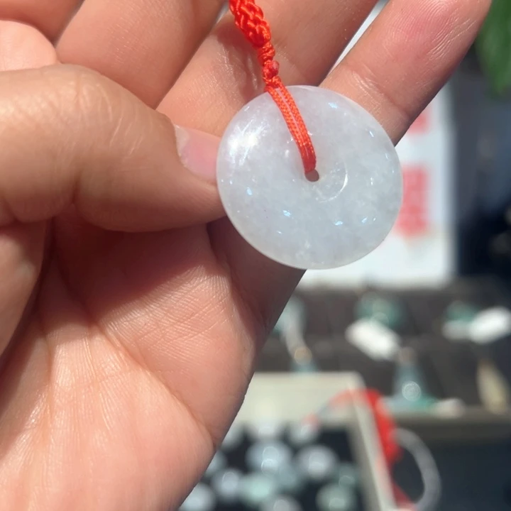 翡翠未镶嵌颈饰缅甸翡翠平安扣