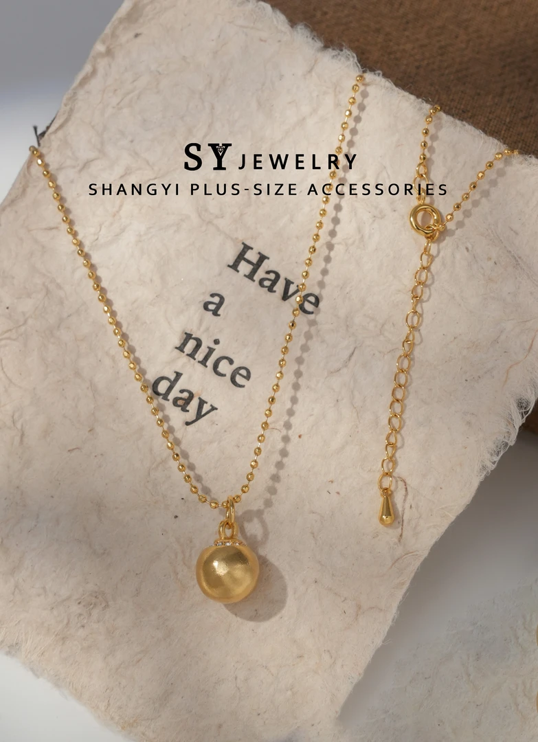铜合金项链 A-473胖妹妹大码新中式国风【有求必应】珠珠球吊坠项链