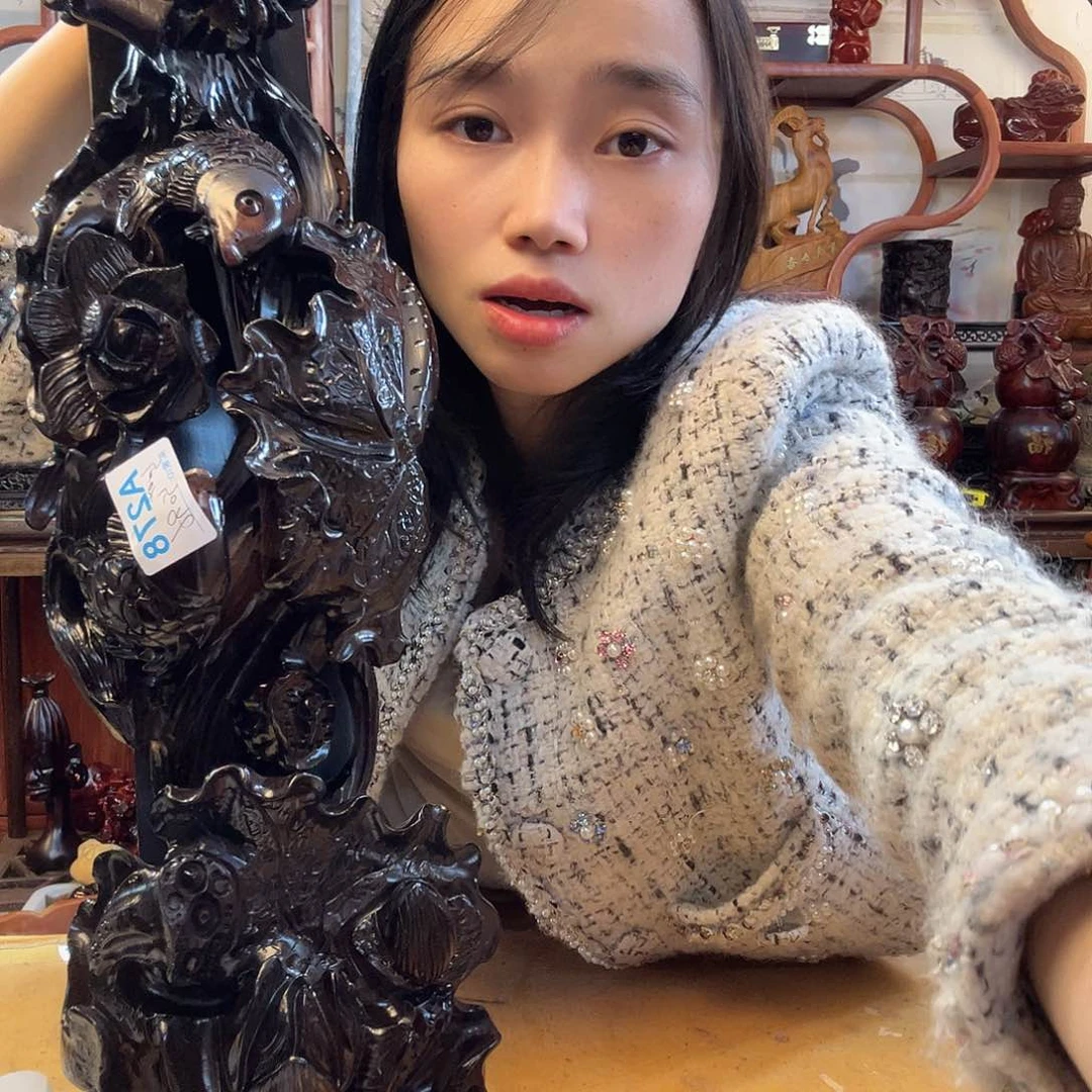 9****6非洲黑檀木如意一个