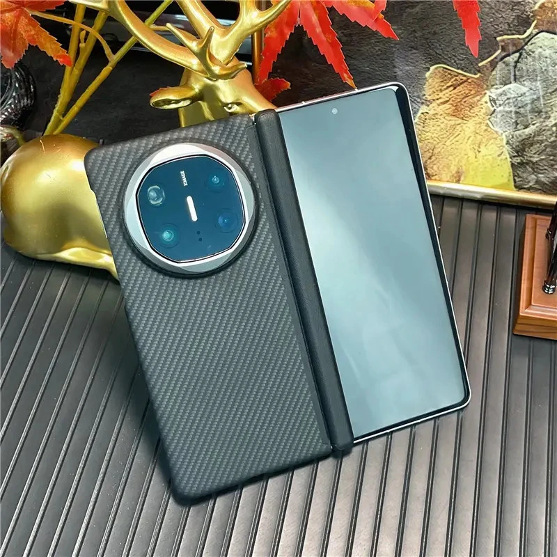 双中轴保护套适用华为MateX5磁吸手机壳X6高级感碳纤维纹防摔壳X3