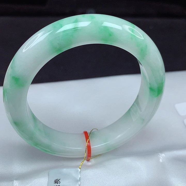 翡翠未镶嵌手镯55圈958