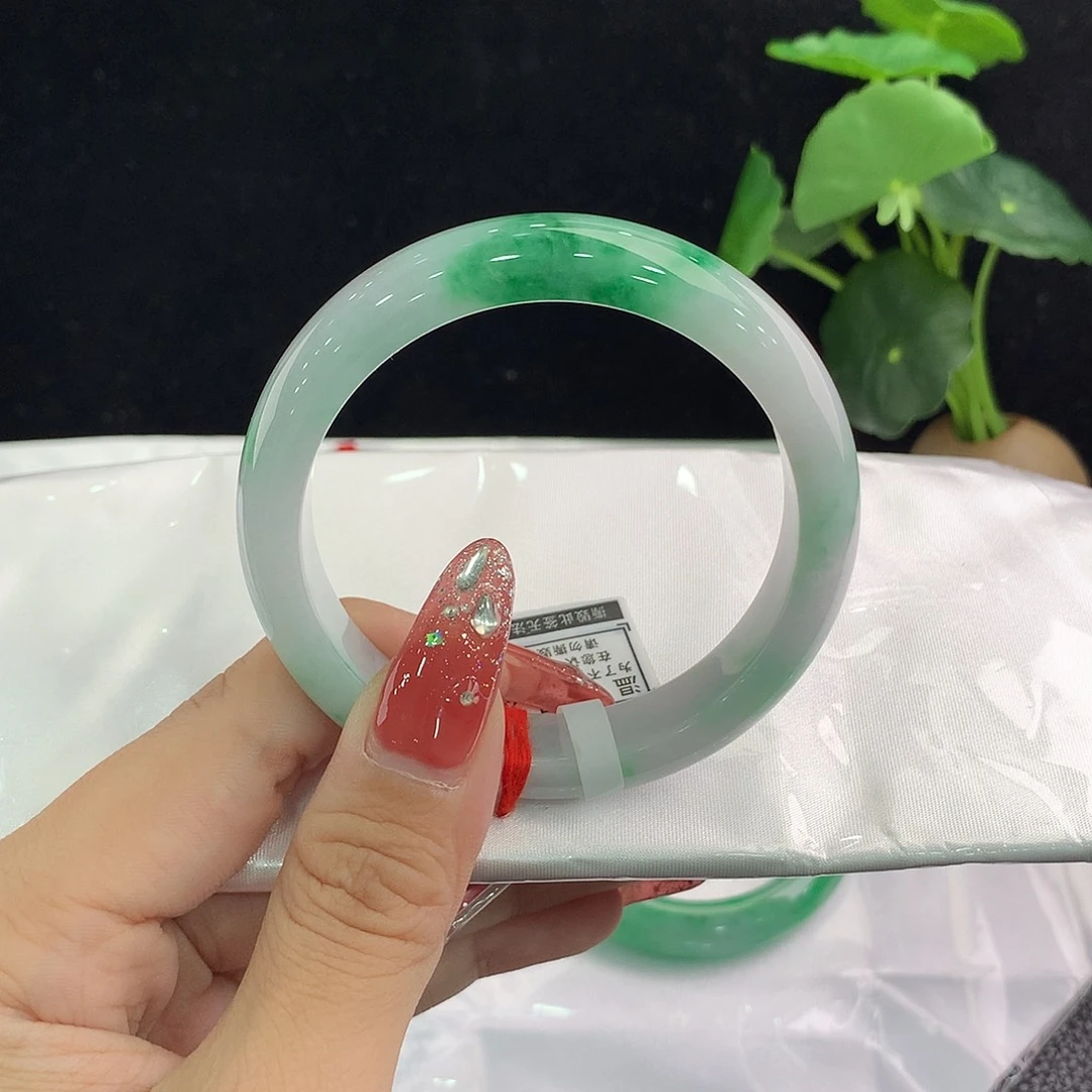 T***m翡翠手镯未镶嵌正55.3