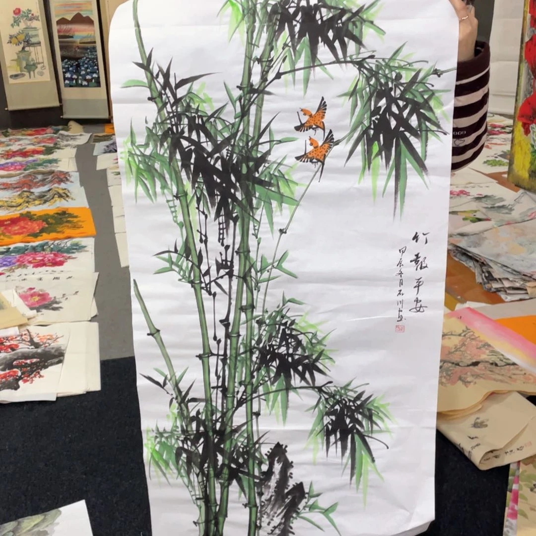 国画国画作品画心一张