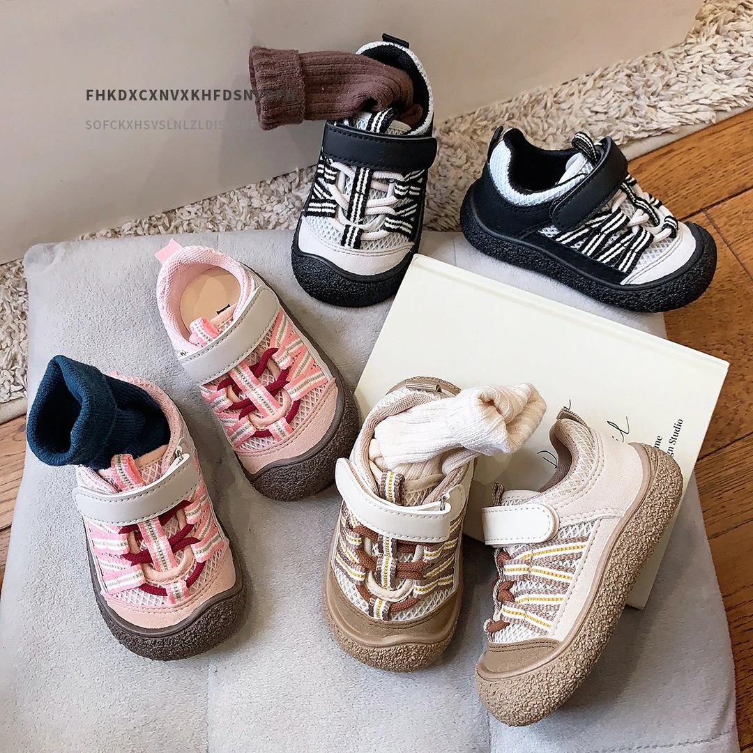 丑萌童鞋小童1-3-6岁幼儿园室内鞋儿童运动鞋网面透气宝宝鞋子春