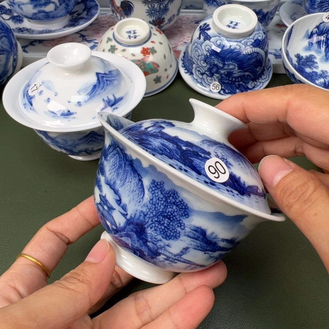 景德镇纯手工纯手绘茶具木木90