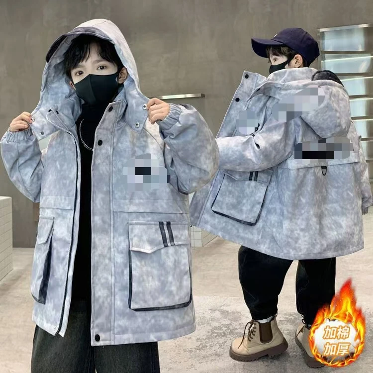 7822新款派克服加绒加厚冬季儿童外套（实物以直播间展示为准）