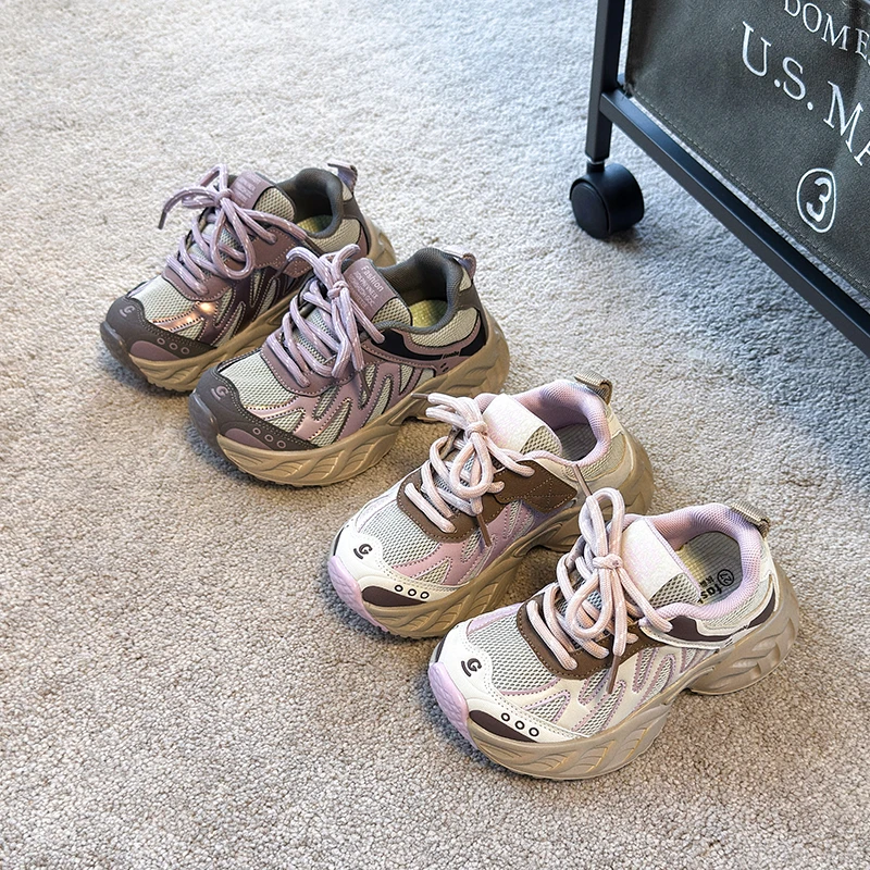 女童运动鞋2025秋季新款休闲跑步鞋儿童软底徒步鞋子5829