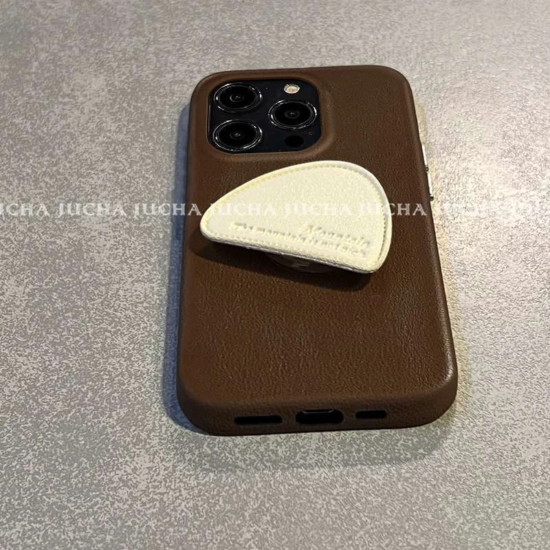 皮纹支架适用苹果16pro手机壳新款华为mate70pro高端OPPO防摔荣耀
