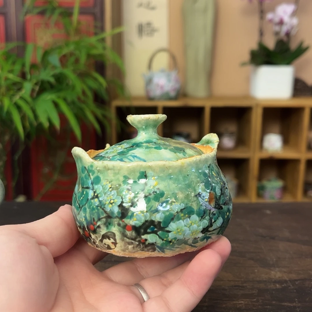 柴烧手工手绘陶瓷