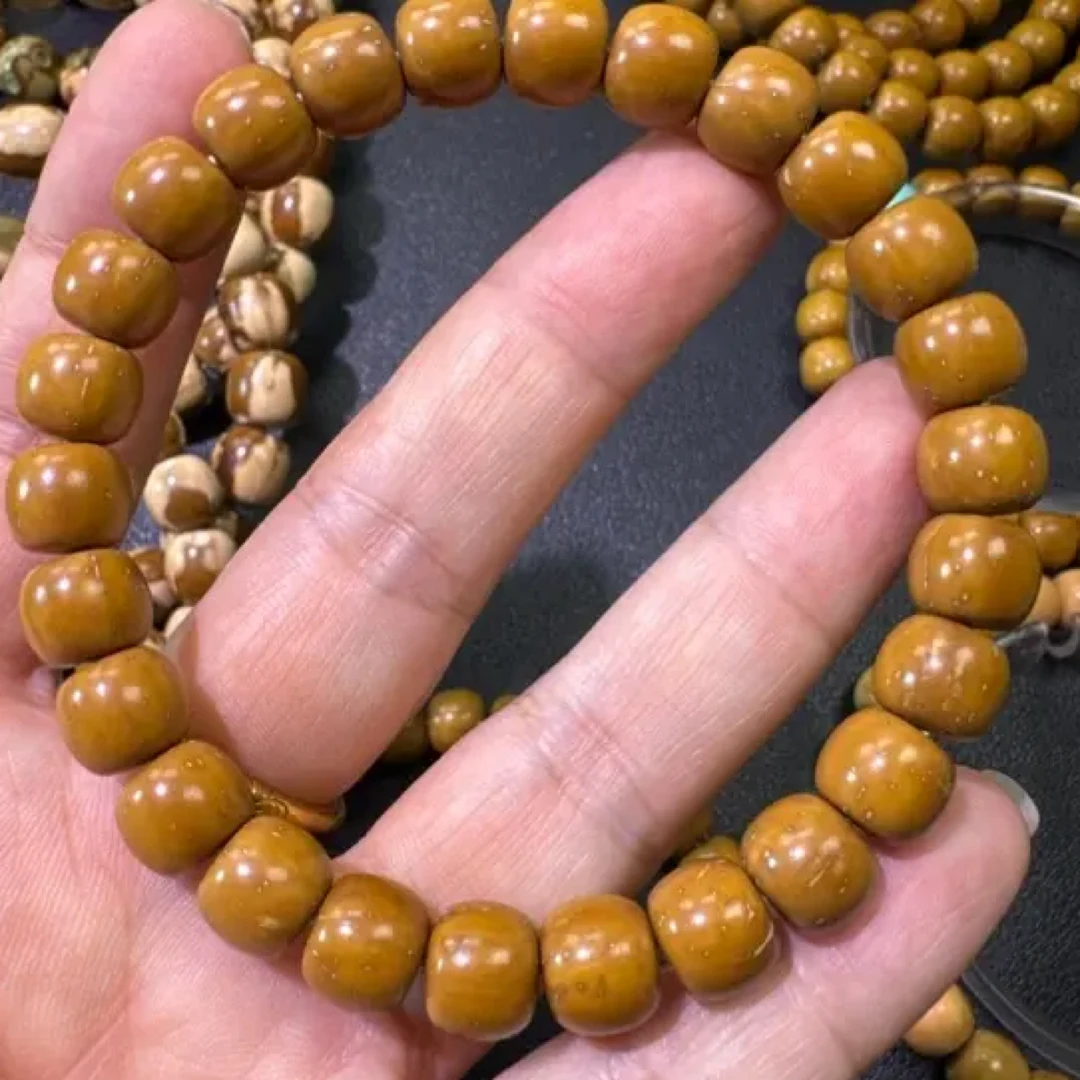 9.2纯实心老型黄金甲文玩紫金鼠老型手串男女通用尺寸合适可盘玩